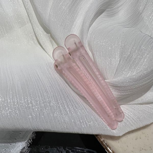 5 ST Anknäbbklämma Färgglada hårnålar Mode frisörhår Pink