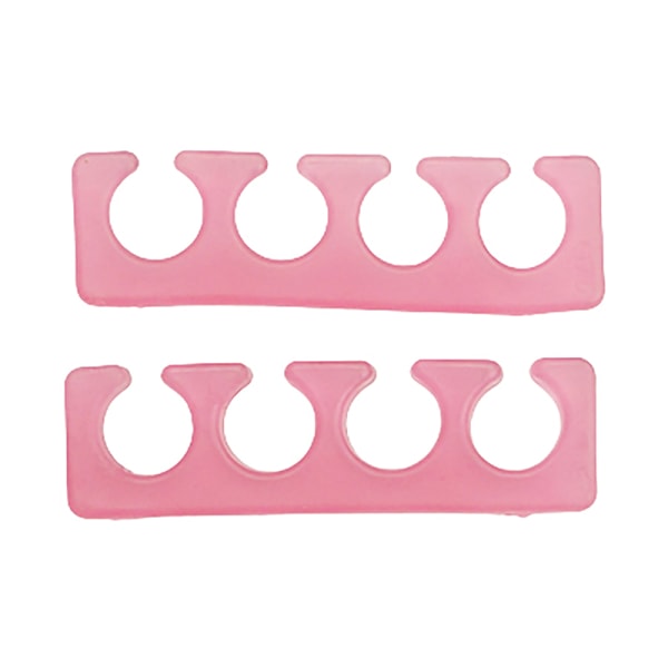 Silikon tåseparator/fingeravståndsavdelare form för manikyr Pink