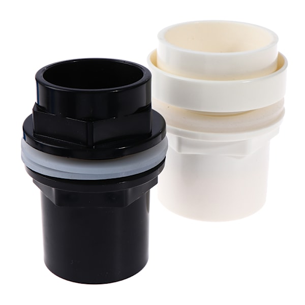 20-50 mm PVC-kopplingar Tjocka akvarellrör Trädgårdsavloppsrör 13(White 32mm)