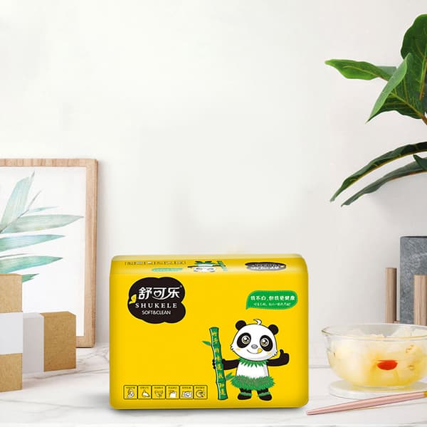 60 st/pack Naturbambu mjuk pappersservett för bordsmat