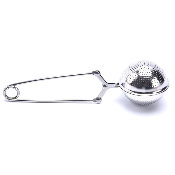 1 ST Te Infuser Rostfritt stål Sphere Tea Sil Kryddfilt Silver