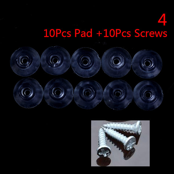 10 st Gummi Halkfri möbel Stol Benskydd Fötter Sofffot P 4(15mm with screw)