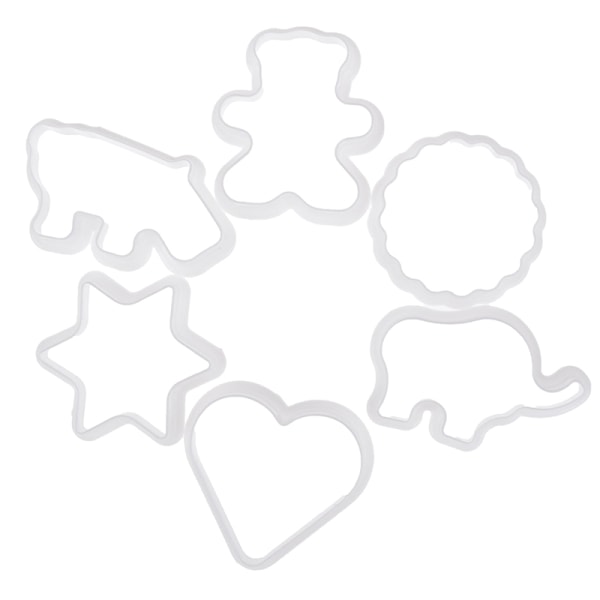 6st djur-plastkaka kex ters konditorivaror fondantformar c
