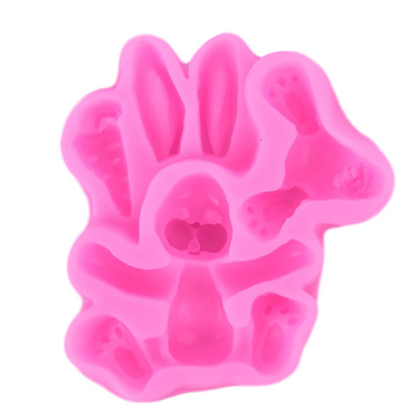3D Easter Bunny Silikon Molds Cupcake Tools S