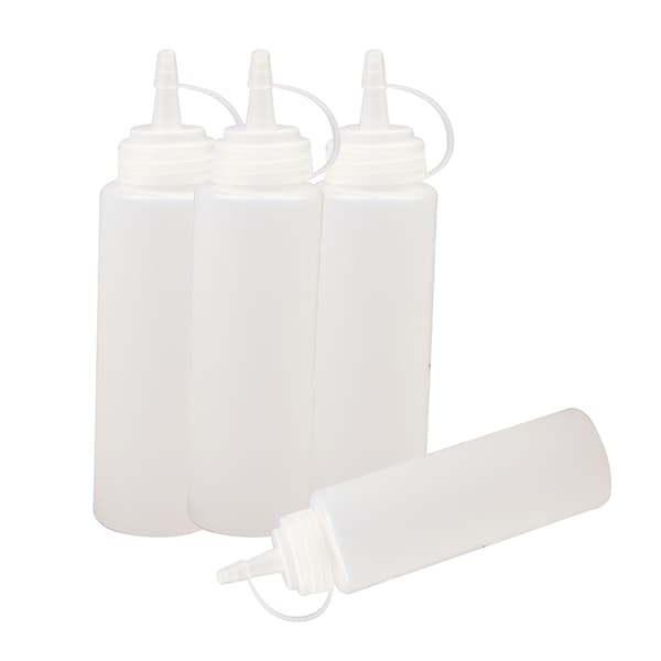 4 ST Squirt Kryddor Flaskor Sallad Sås Dispenser Ketchup Cr