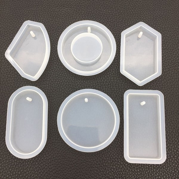 Nyckelring hängande form Set DIY hänge harts form kristall epoxi A4