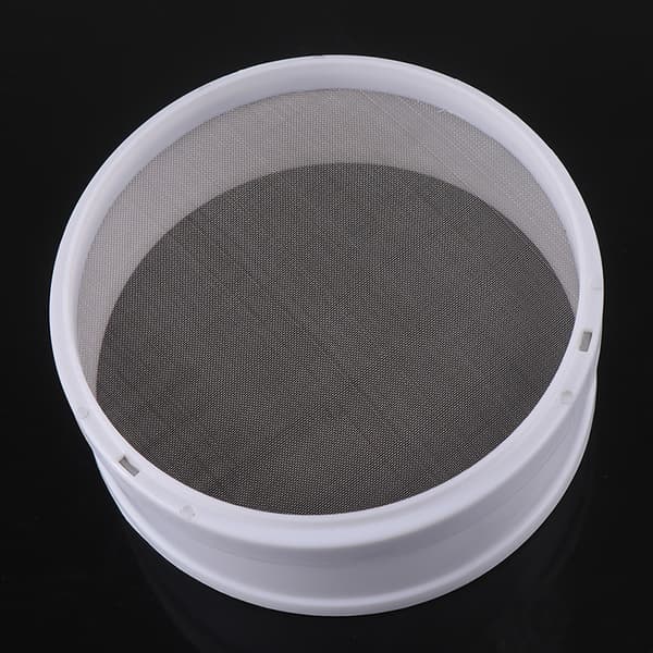 Vit Plast Mesh Mjöl Durkslag Sifter Sikt Ki
