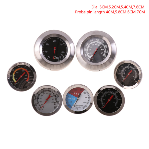 Ugnsspistermometer Grilltemperaturmätare för hemmakök 11(dia5.4cmpin5.8cm)
