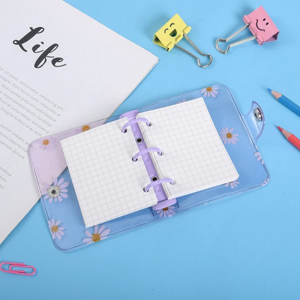 Mini 3-håls Daisy Binder Note Planner Organizer Notebook Journa A4
