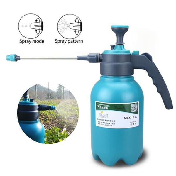 2L Vatten Kemisk Sprayer Tryck Trädgård Portable Handheld Spr With extension