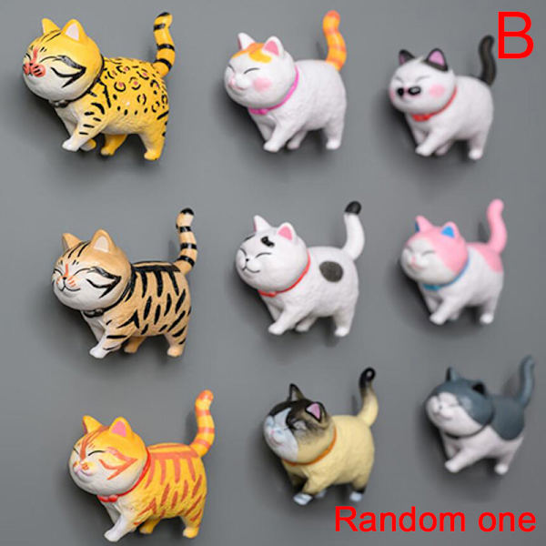 Creative 3D Mask Cat Kylskåpsmagneter Office Magnet Paste H B