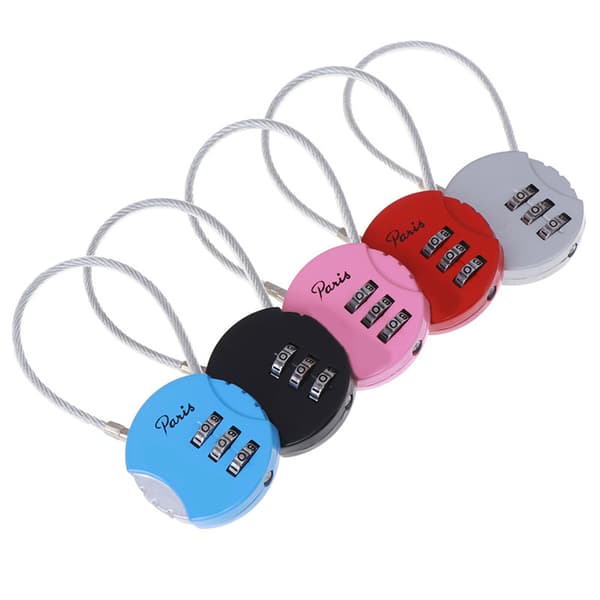 1st 3,7*9 cm mini 3-siffrig kombination resväska Co Black