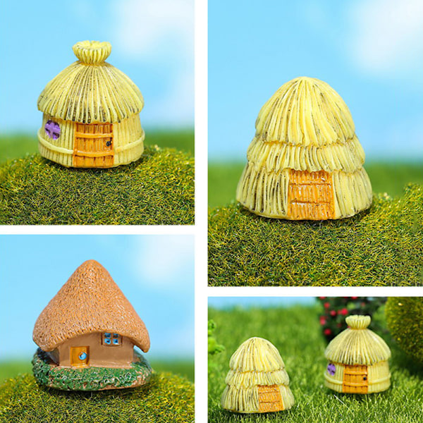 Husfigur Mikro Landskap Heminredning Miniatyr Fairy Garde C