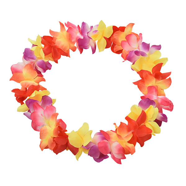 Hawaiian Leis Simulated Silk Flower Leis Dance Party Fancy Dres Colorful