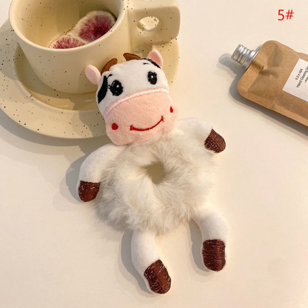 Plysch hårrep Groda Panda Elastisk hästsvanshållare Scrunchies 5#