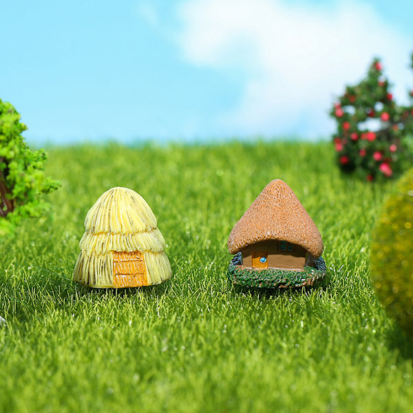 Husfigur Mikro Landskap Heminredning Miniatyr Fairy Garde C