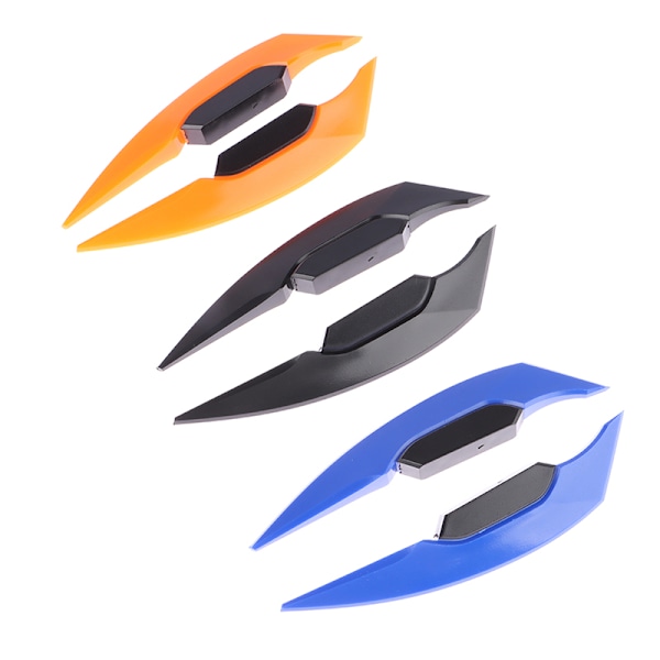 1Par Universal Motorcykel Winglet Aerodynamisk Spoiler Dynamic Red