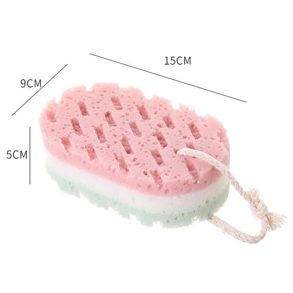 Sponge Bath Ball Shower Rub Exfoliering Massage Borste Badrum