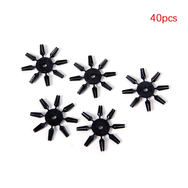 40st/ Set Dart vingskydd Dart Flight Savers Dart Tail Ti Black
