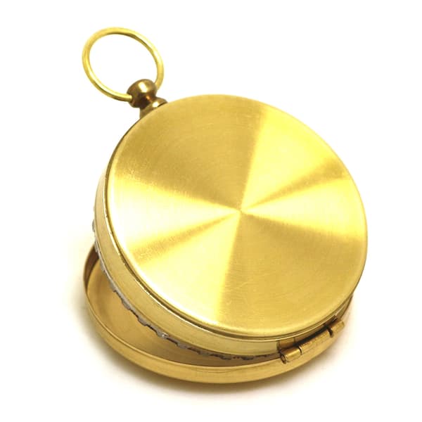 Utomhuscamping Vandringsficka Mässing Golden Compass Portable Com