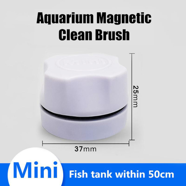 Magnetisk akvariumborste akvariumrengöring glasfönster alger c White