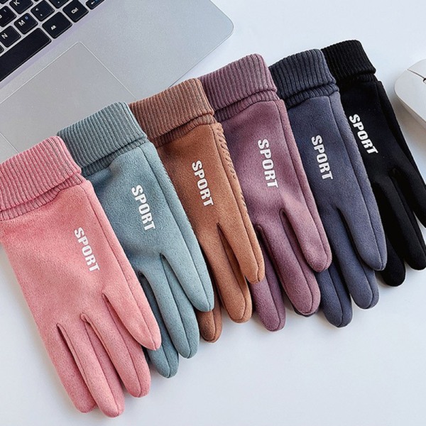 Modehandskar Höst Vinter e Furry Warm Mitts Full Fing Fleec A10