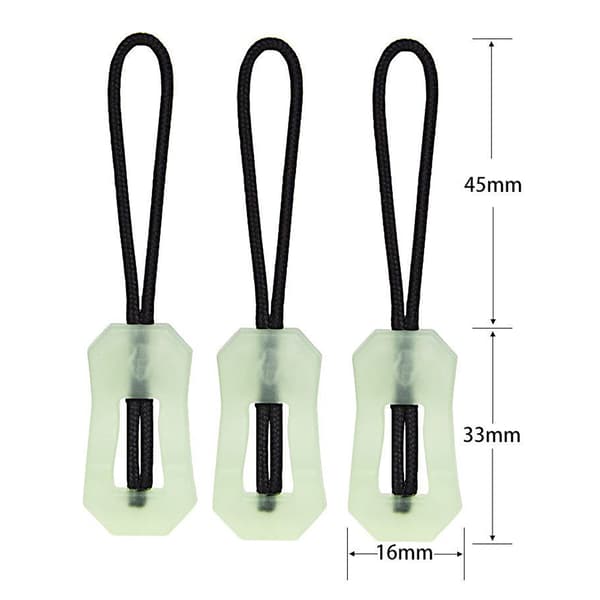 5 st/ set Luminous Zipper Pull Kit Markers Glow In The DarkNight black
