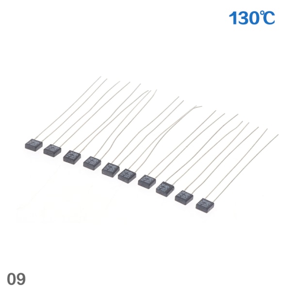 10 st 250V RH 2A 85-160 grader Celsius Thermal säkringstemperatur 9(130℃)