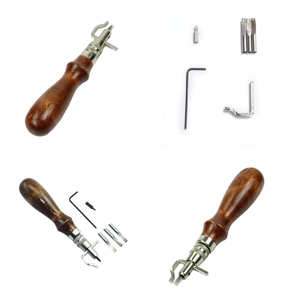 7 i 1 Multipurpose Leather Craft Tool Sy&Crease Läderkant