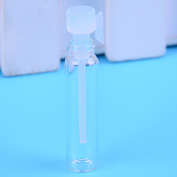 10/50 st mini 1ml glasflaska tom laboratorieflaska parfym li Fifty