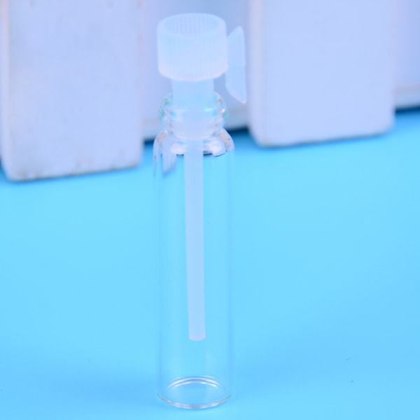 10/50 st mini 1ml glasflaska tom laboratorieflaska parfym li Ten