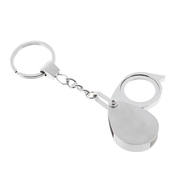 Luppfällbar ficka 10x förstoringsglas luppförstoringsglas