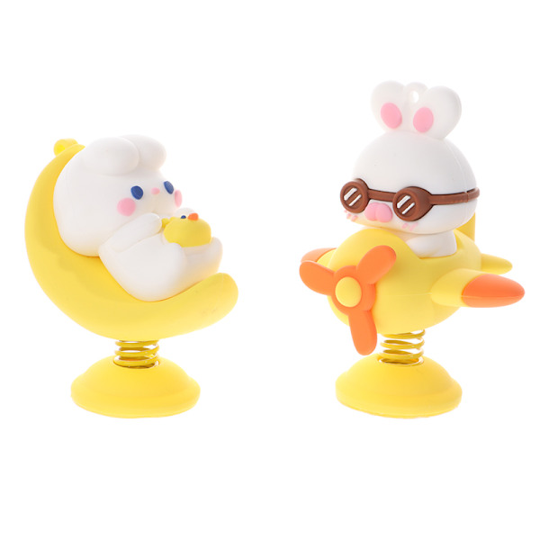Anime e Animal Shaking Head Spring Toys Bilinredningstillbehör D