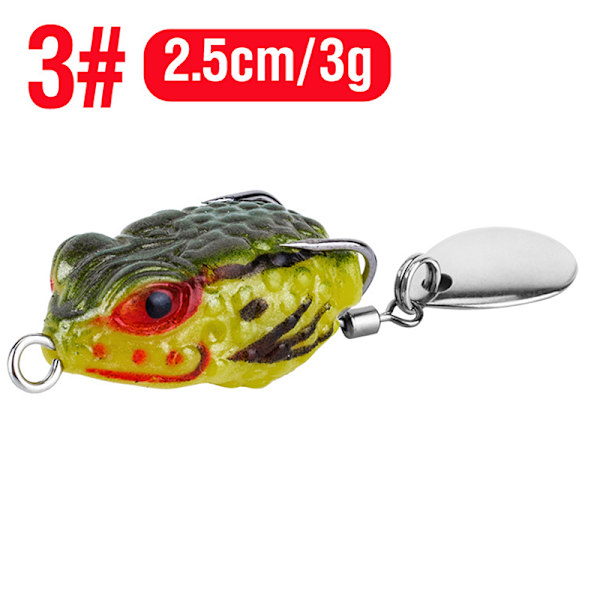Utomhus Luya långväga åskgroda 2,5cm/3g minigroda träffar bl color C