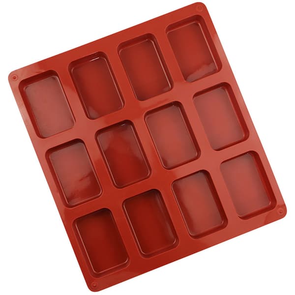 12 hålrum Non-stick Mini Brownie Pan Bröd Pan Silikon Mini