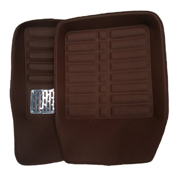5 st Auto Golvmattor Fotmattor Mattor Bilstyling för Duster P Brown