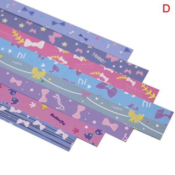 136 X Folding Paper Lucky Star Paper Strip Sky Universe Pattern C