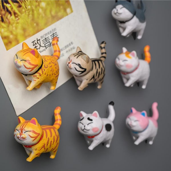 Creative 3D Mask Cat Kylskåpsmagneter Office Magnet Paste H A