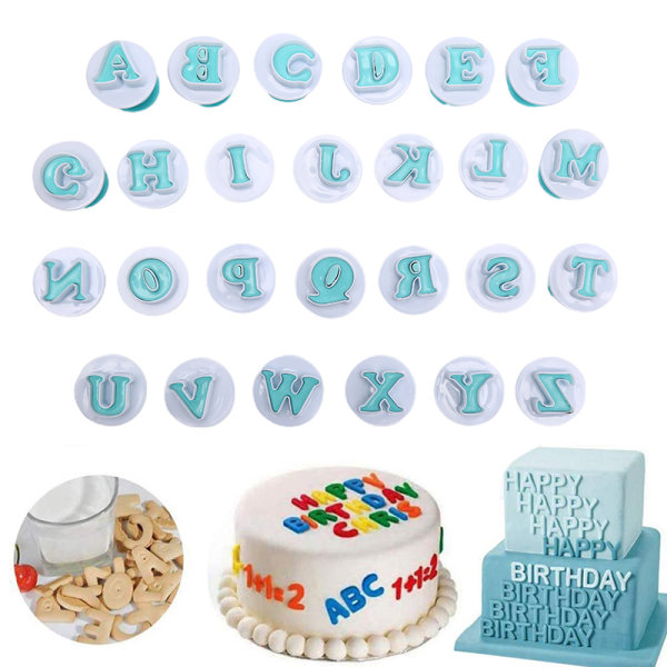 Form Kakadekorationsverktyg Alfabetsnummer Cookie ter S 0-9 Numbers