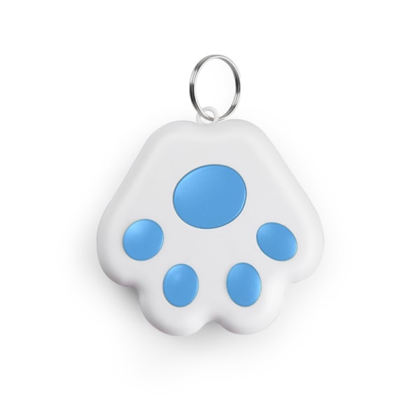 Dog paw tracker nyckelring telefon förlorat larm Bluetooth anti-lost Sky blue