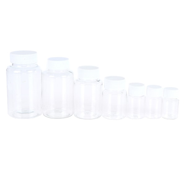 15 ml/20 ml/30 ml/100 ml PET-plast klara tomma förseglingsflaskor fasta 100