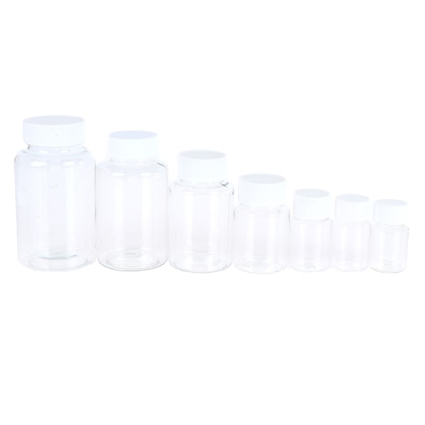 15 ml/20 ml/30 ml/100 ml PET-plast klara tomma förseglingsflaskor fasta 15