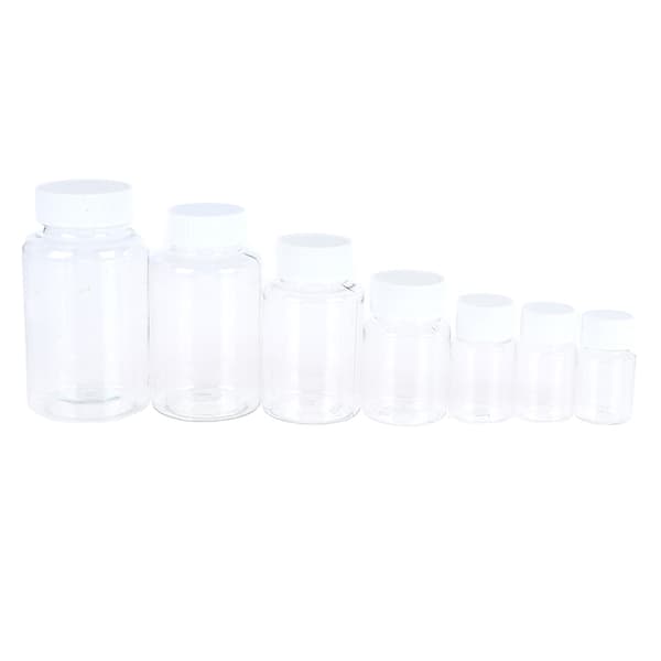 15 ml/20 ml/30 ml/100 ml PET-plast klara tomma förseglingsflaskor fasta 200