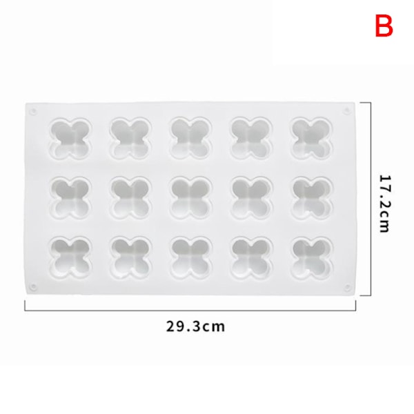 Mini Cube Aromaterapi Ljus Form DIY Form wit B