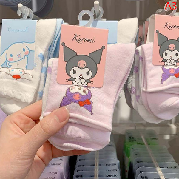 Nya Kawaii e Kuromi Strumpor Casual Mångsidig Ins Girl Christmas A3