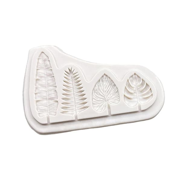 Palm Leaf Silikon Form Hartsverktyg Cupcake Baking M onesize