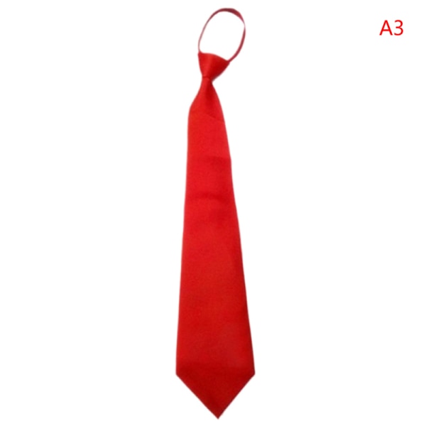 Svart Clip On Herr Slips Säkerhetsslipsar För män Kvinnor Unisex Tie Cl red