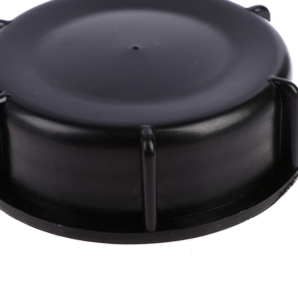 Svart Plastventil Lock 3" 100mm Cap för IBC Tankventil läckagepro