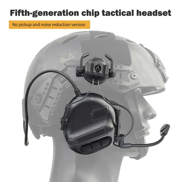 Tactical Airsoft Headset Jakt Skytte Headset Militär Hel A3