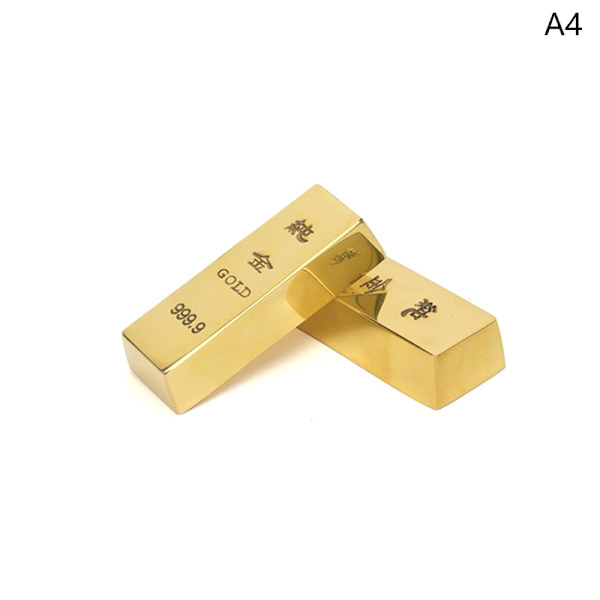Ren kopparimitation guldtackstång göt mässing solid rekvisita gol 7.3cm